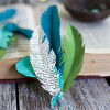 Recycled Paper Feathers