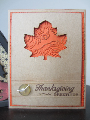 Simple and Sweet Leafy Thanksgiving Greeting Card
