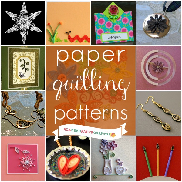 Crafts 4 Camp: How to Quill Paper: 25 Free Quilling Patterns