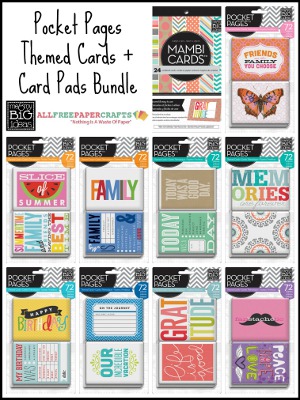 Pocket Pages Themed Cards + Card Pads Bundle