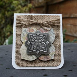 DIY Mini Card with a Metal Embellishment