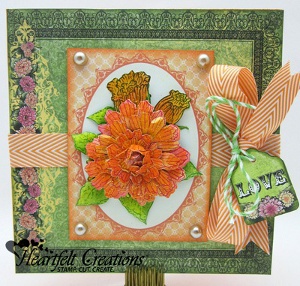 Majestic Bouquet Handmade Greeting Card