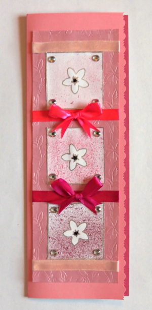 Pink Ombre Flower Card