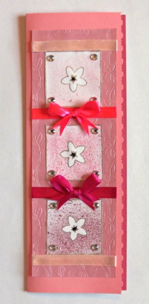 Pink Ombre Flower Card